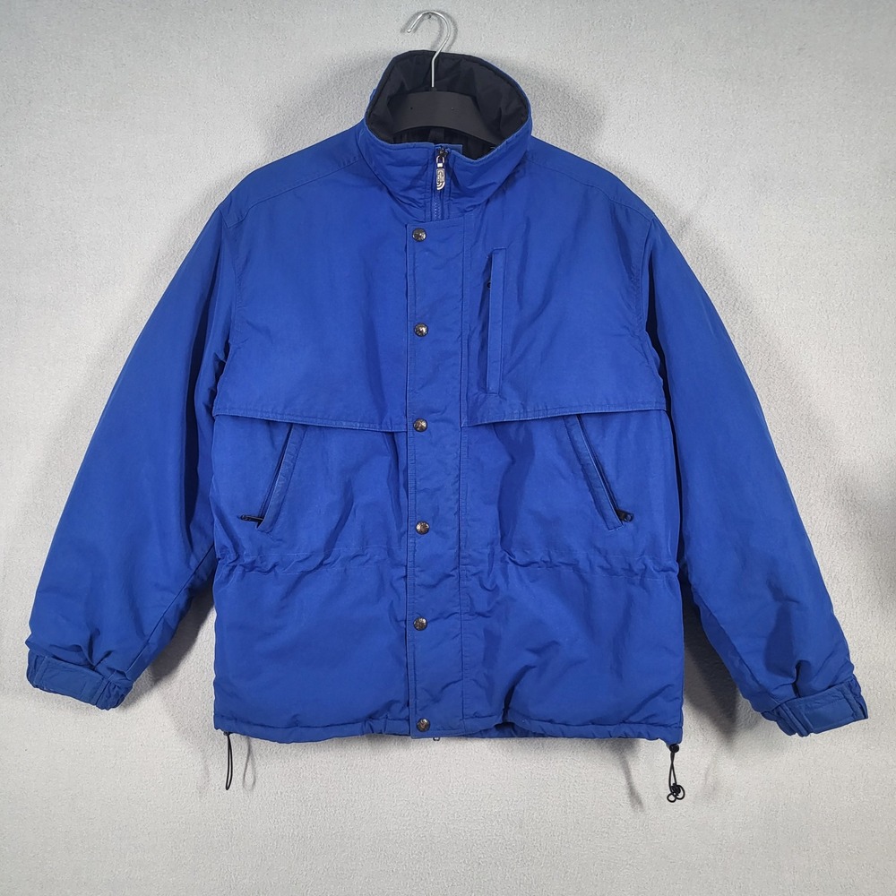 The North Face Jacket Men's M Blue Full Zip Hooded Insulated Outdoor‎